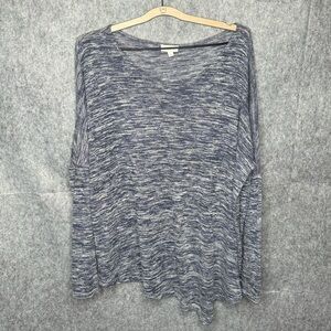Umgee Long‎ Sleeve Cotton Blend Asymmetrical Hem Top- Sz L